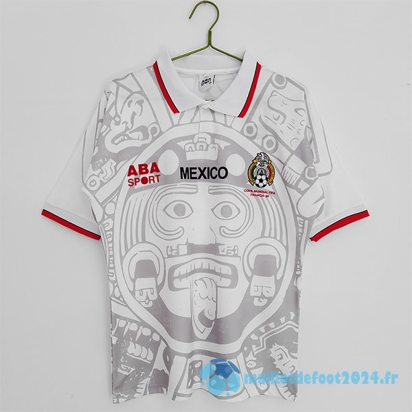 Nouveau Exterieur Maillot Mexico Retro 1998 Blanc