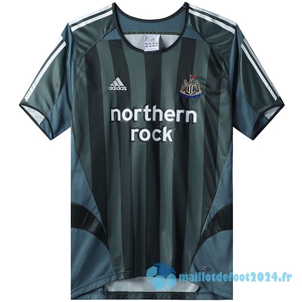 Nouveau Exterieur Maillot Newcastle United Retro 2004 2006 Noir