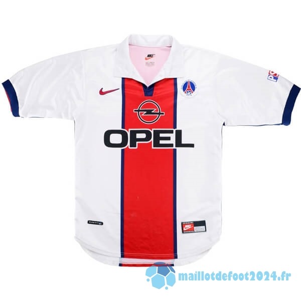 Nouveau Exterieur Maillot Paris Saint Germain Retro 1998 1999 Blanc