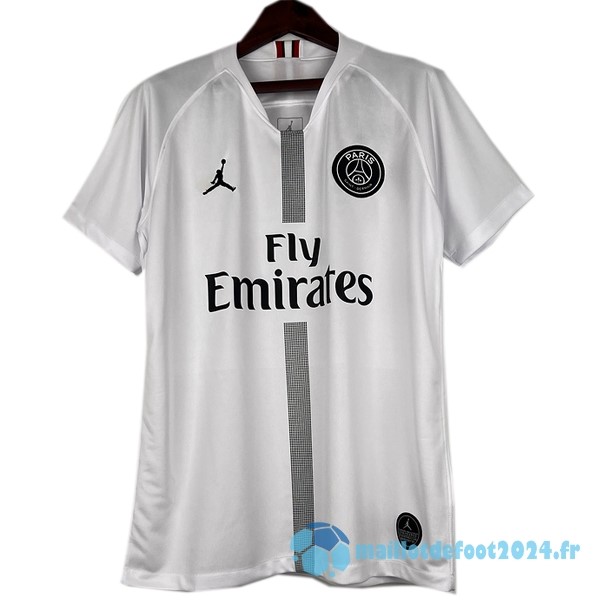 Nouveau Exterieur Maillot Paris Saint Germain Retro 2018 2019 Blanc