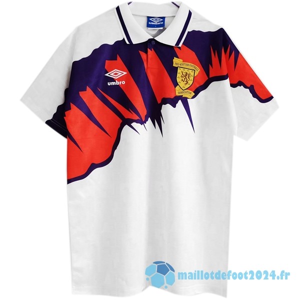 Nouveau Exterieur Maillot Pays de Galles Retro 1991 1993 Blanc