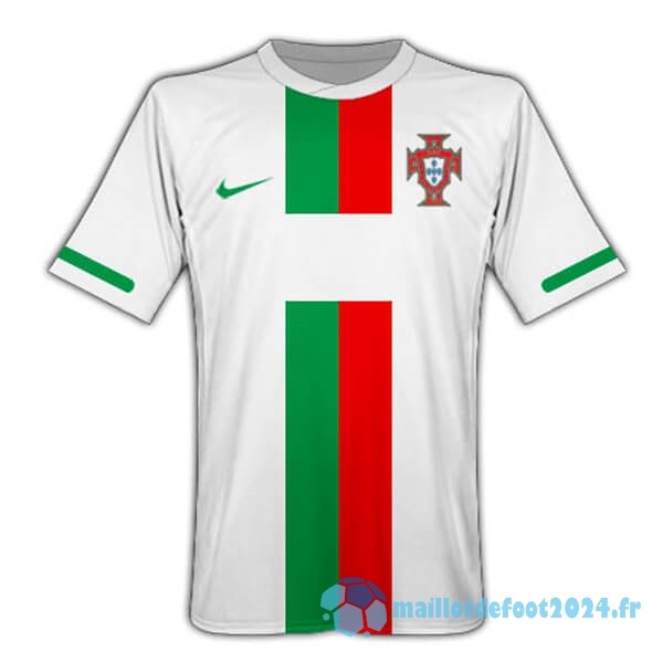 Nouveau Exterieur Maillot Portugal Retro 2010 Blanc