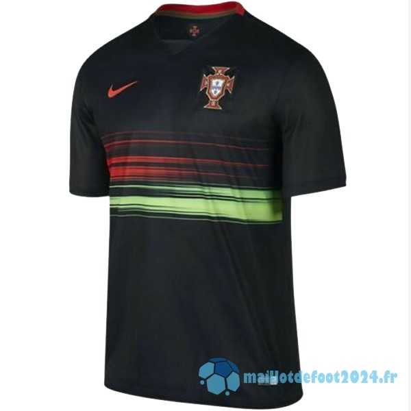 Nouveau Exterieur Maillot Portugal Retro 2015 2016 Noir