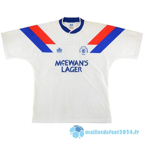 Nouveau Exterieur Maillot Rangers Retro 1990 1992 Blanc