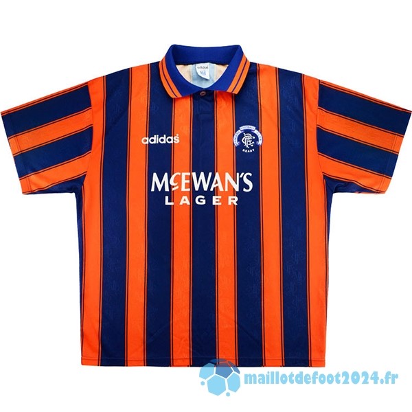 Nouveau Exterieur Maillot Rangers Retro 1993 1994 Orange