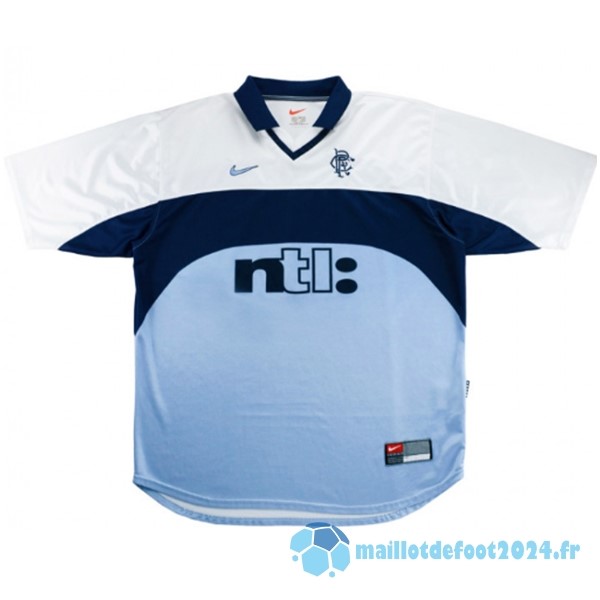 Nouveau Exterieur Maillot Rangers Retro 1999 2000 Blanc