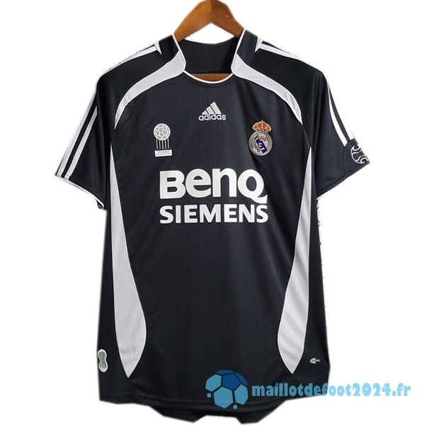 Nouveau Exterieur Maillot Real Madrid Retro 2006 2007 Noir