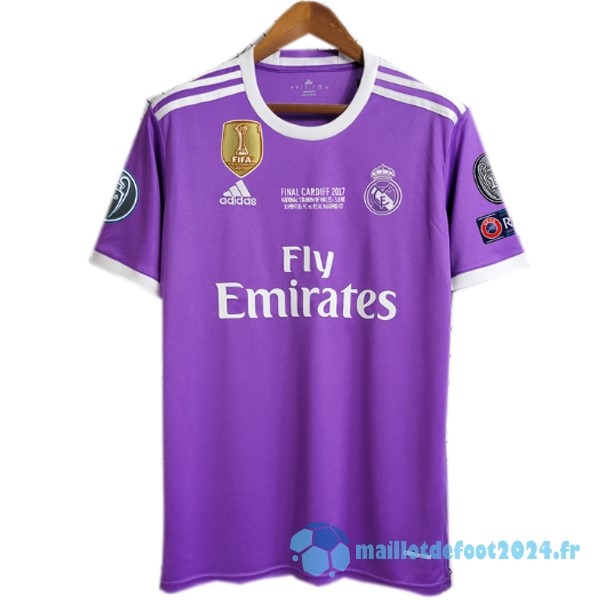 Nouveau Exterieur Maillot Real Madrid Retro 2016 2017 I Purpura