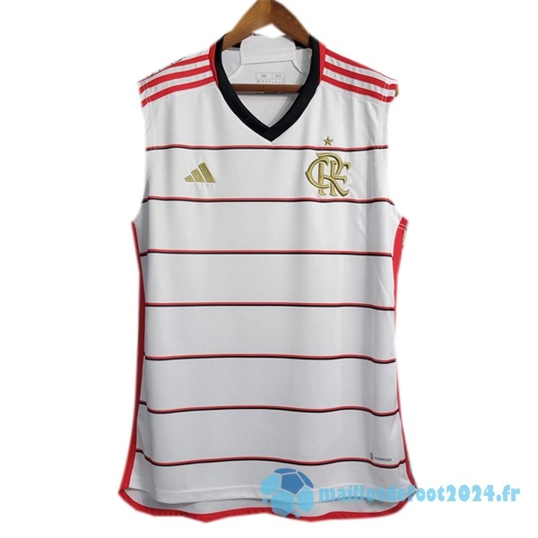 Nouveau Exterieur Maillot Sans Manches Flamengo 2023 2024 Blanc