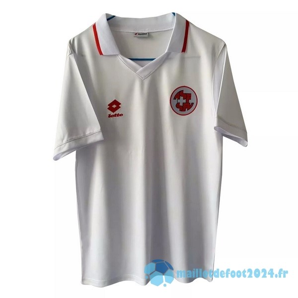 Nouveau Exterieur Maillot Suisse Retro 1994 Blanc