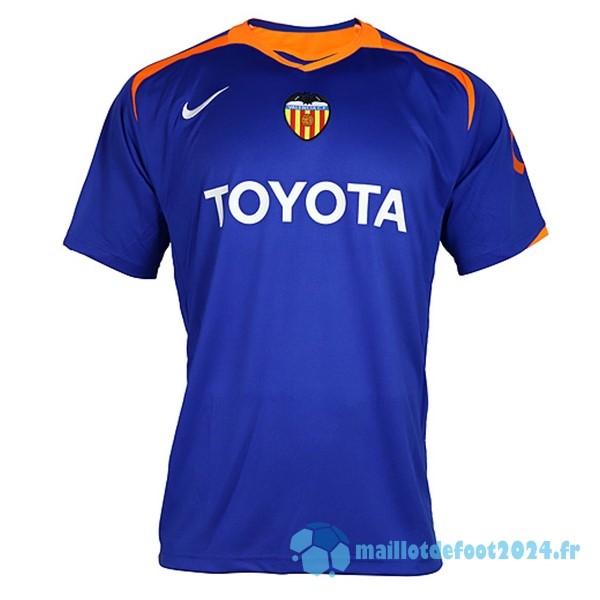 Nouveau Exterieur Maillot Valencia Retro 2005 2006 Bleu