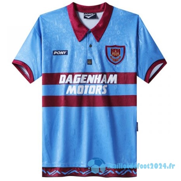 Nouveau Exterieur Maillot West Ham United Retro 1995 1997 Bleu