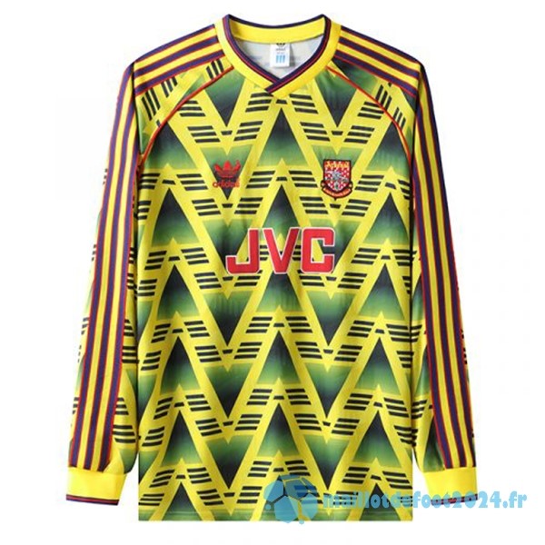 Nouveau Exterieur Manches Longues Arsenal Retro 1991 1993 Jaune