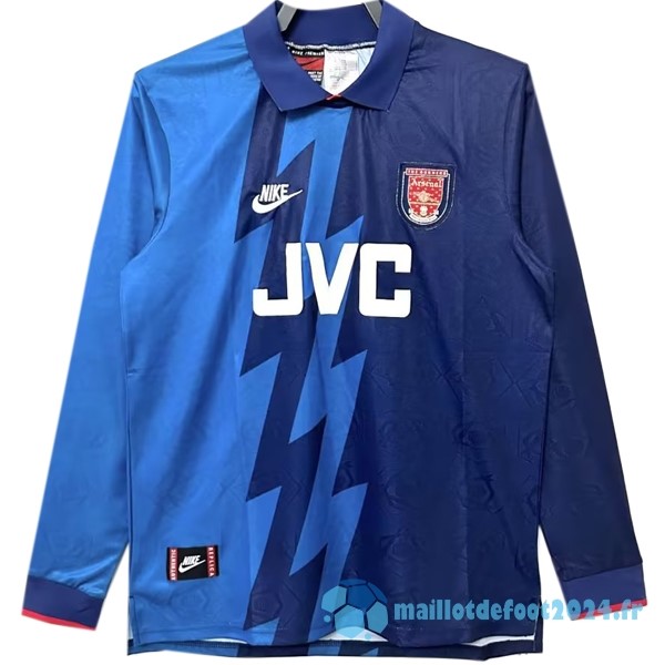 Nouveau Exterieur Manches Longues Arsenal Retro 1995 1996 Bleu