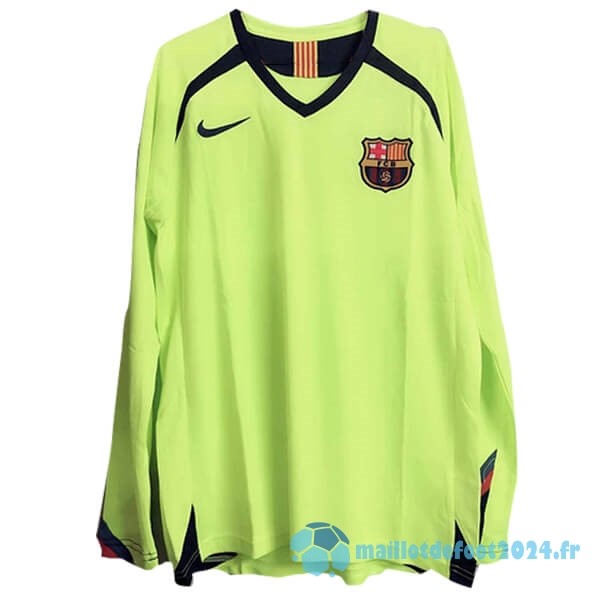 Nouveau Exterieur Manches Longues Barcelona Retro 2005 2006 Jaune