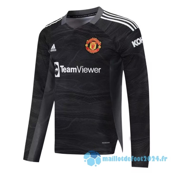 Nouveau Exterieur Manches Longues Gardien Manchester United 2021 2022 Noir