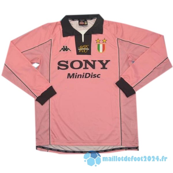 Nouveau Exterieur Manches Longues Juventus Retro 1997 1998 Rose