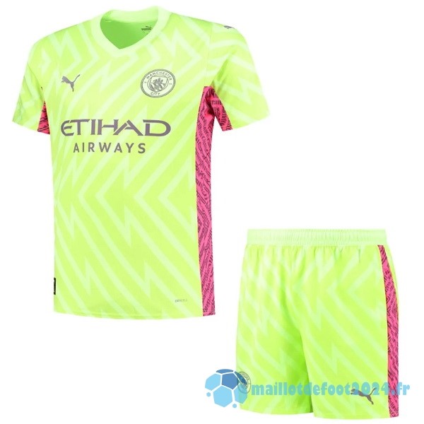 Nouveau Gardien Conjunto De Homme Manchester City 2023 2024 Jaune