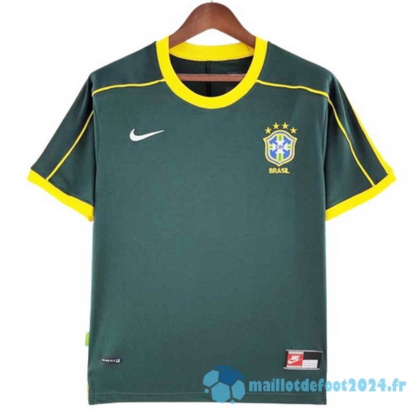 Nouveau Gardien Maillot Brésil Retro 1998 Vert