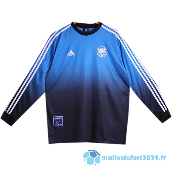 Nouveau Gardien Manches Longues Maillot Allemagne Retro 2002 Bleu