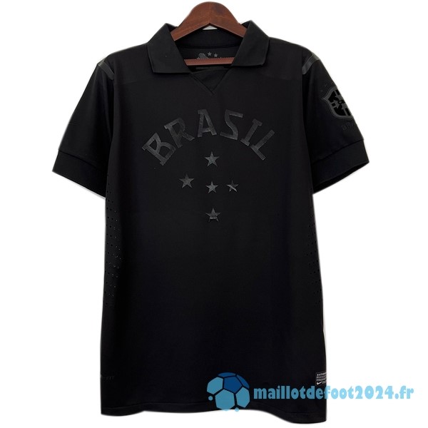 Nouveau Maillot Brésil Retro 2013 2014 Noir