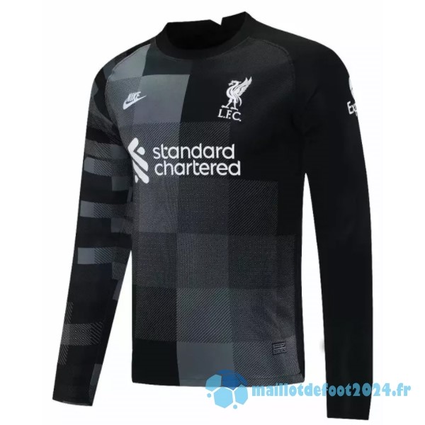 Nouveau Manches Longues Gardien Liverpool 2021 2022 Noir