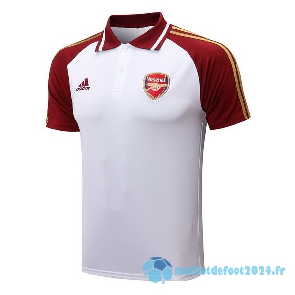 Nouveau Polo Arsenal 2022 2023 Blanc Rouge