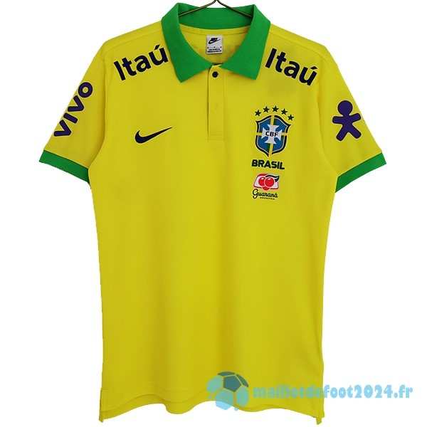 Nouveau Polo Brésil 2022 Jaune I Vert