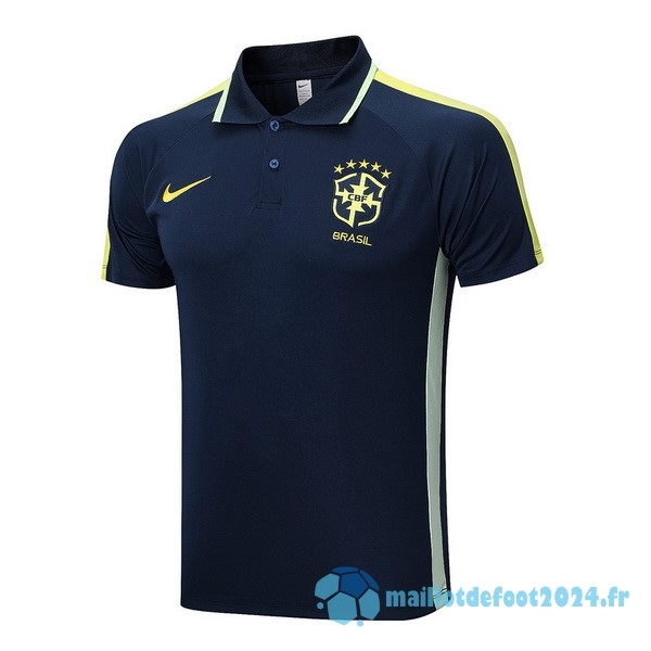 Nouveau Polo Brésil 2023 Bleu Marine Vert