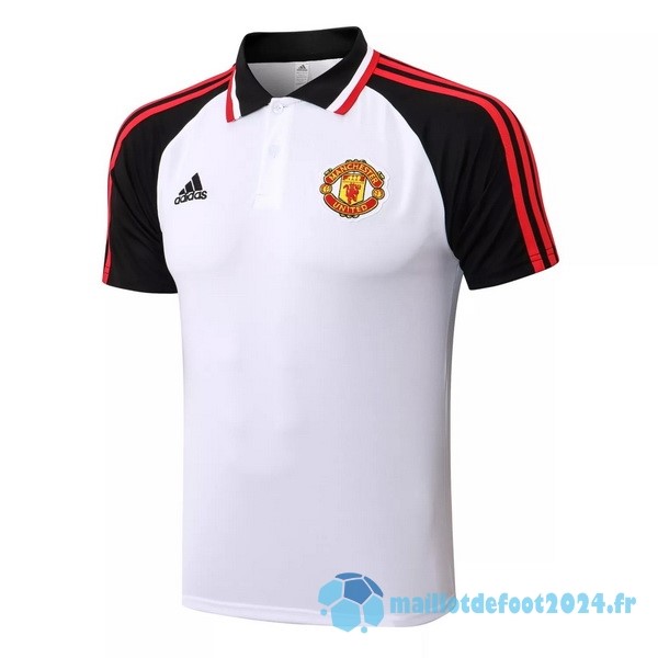 Nouveau Polo Manchester United 2022 2023 Blanc Noir Rouge