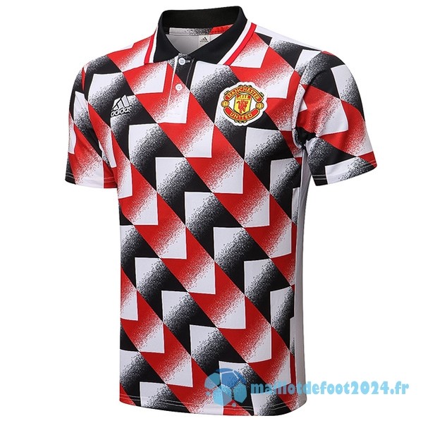 Nouveau Polo Manchester United 2022 2023 Rouge Blanc Noir