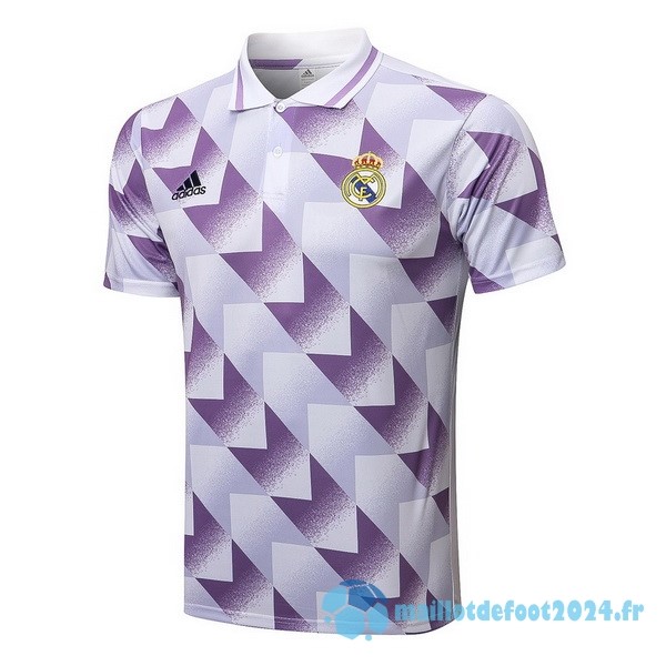 Nouveau Polo Real Madrid 2022 2023 Purpura Blanc