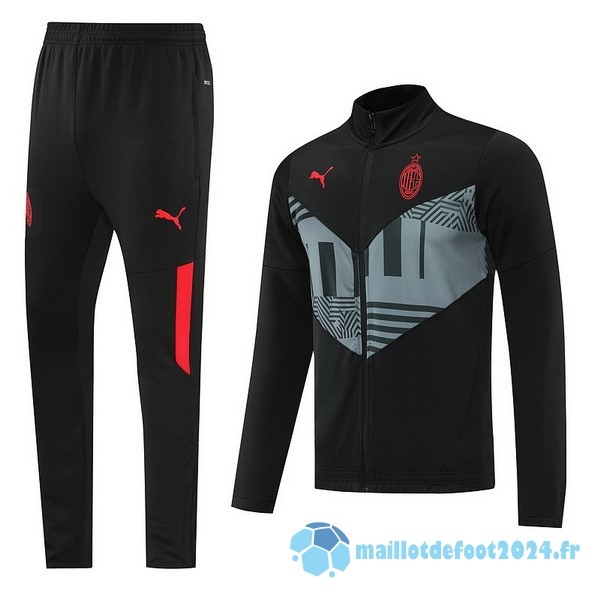 Nouveau Survêtements AC Milan 2022 2023 Noir Gris