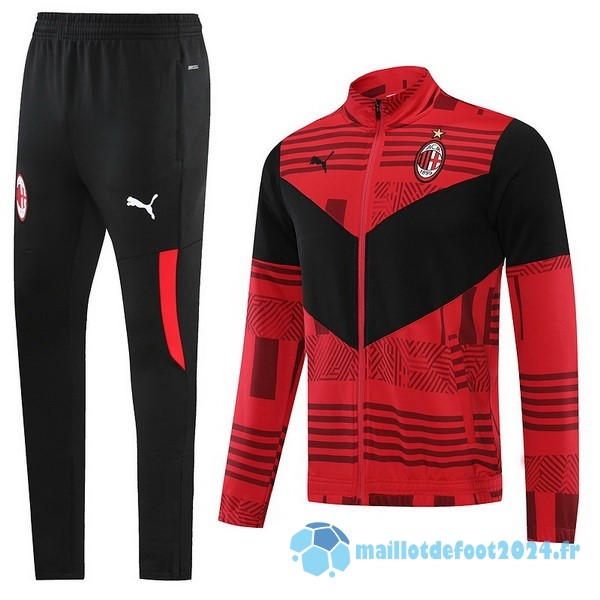 Nouveau Survêtements AC Milan 2022 2023 Noir Rouge