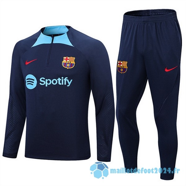 Nouveau Survêtements Enfant Barcelona 2022 2023 Bleu IIIIII Marine