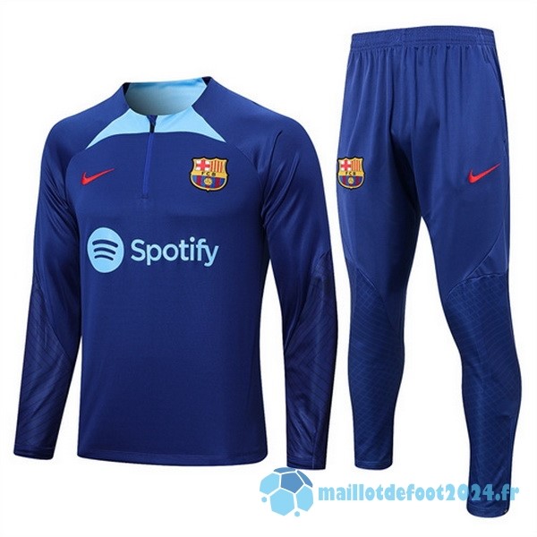 Nouveau Survêtements Enfant Barcelona 2022 2023 Bleu III Marine