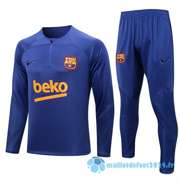 Nouveau Survêtements Enfant Barcelona 2022 2023 Bleu I Marine