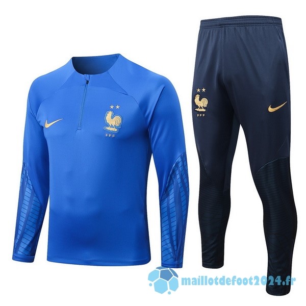 Nouveau Survêtements Enfant France 2022 II Bleu