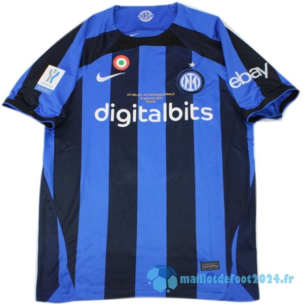 Nouveau Thailande Domicile Finales Maillot Inter Milán 2022 2023 Bleu