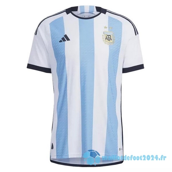 Nouveau Thailande Domicile Joueurs Maillot Argentine 2022 Bleu Blanc