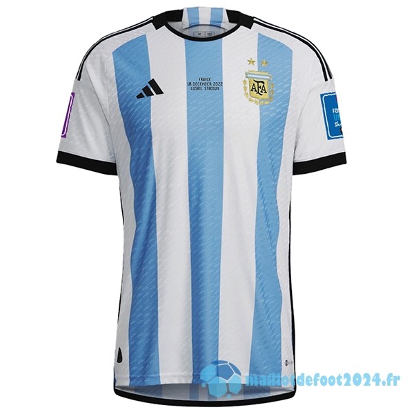 Nouveau Thailande Domicile Joueurs Maillot Argentine Finales 2022 Bleu Blanc