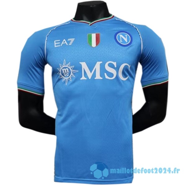 Nouveau Thailande Domicile Joueurs Maillot Napoli 2023 2024 Bleu