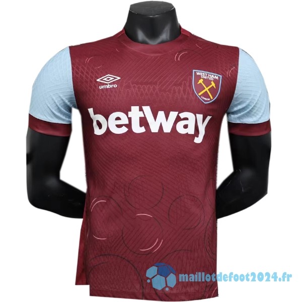 Nouveau Thailande Domicile Joueurs Maillot West Ham United 2023 2024 Rouge