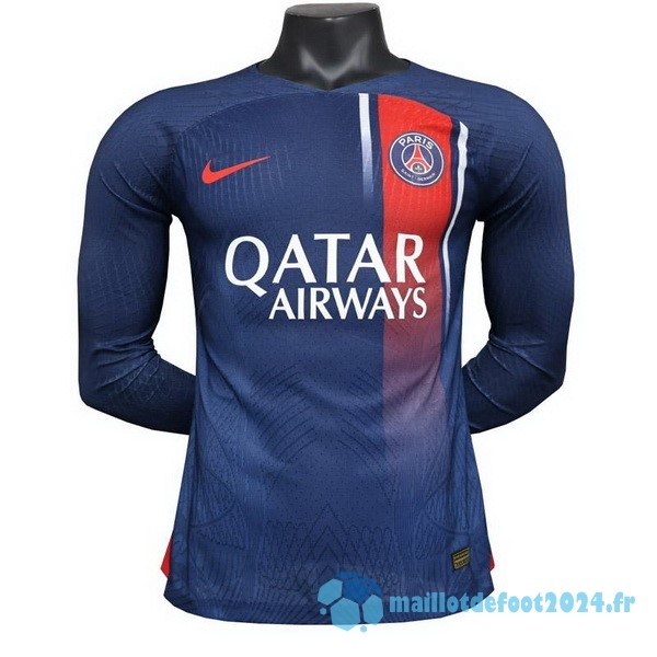 Nouveau Thailande Domicile Joueurs Manches Longues Paris Saint Germain 2023 2024 Bleu