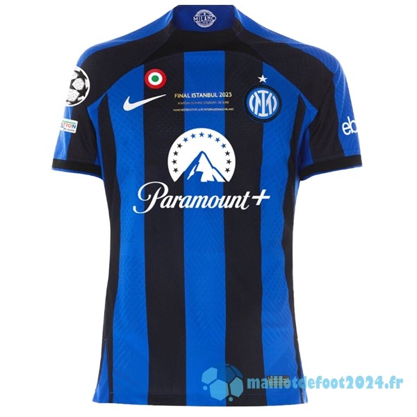 Nouveau Thailande Domicile Joueurs UEFA Champions League Finals Maillot Inter Milán 2022 2023 Bleu