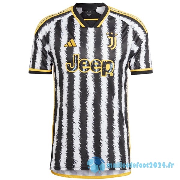 Nouveau Thailande Domicile Maillot Juventus 2023 2024 Blanc Noir