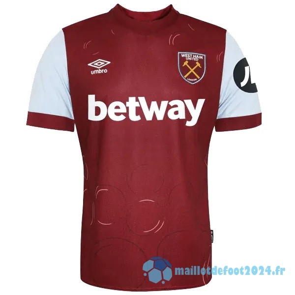 Nouveau Thailande Domicile Maillot West Ham United 2023 2024 Rouge