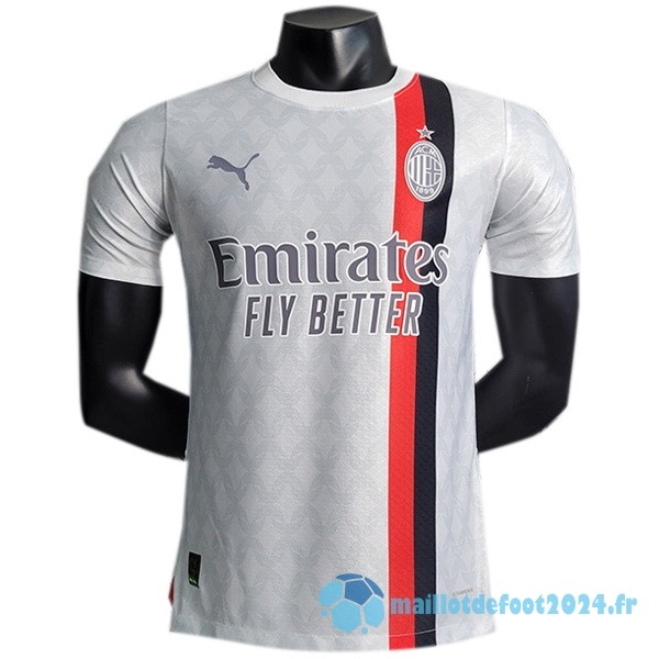 Nouveau Thailande Exterieur Joueurs Maillot AC Milan 2023 2024 Blanc