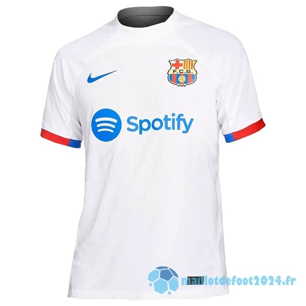 Nouveau Thailande Exterieur Joueurs Maillot Barcelona 2023 2024 Blanc