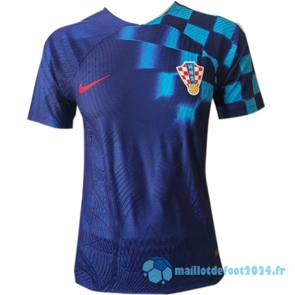 Nouveau Thailande Exterieur Joueurs Maillot Croatie 2022 Bleu